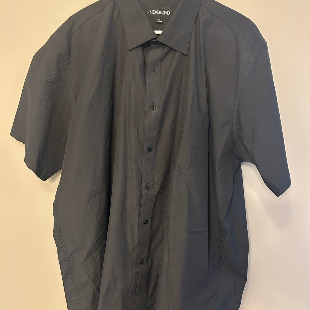 Adolfo Men's Black Shirt